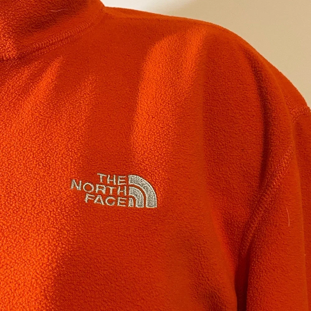 The North Face Orange Quarter-Zip Fleece Pullover